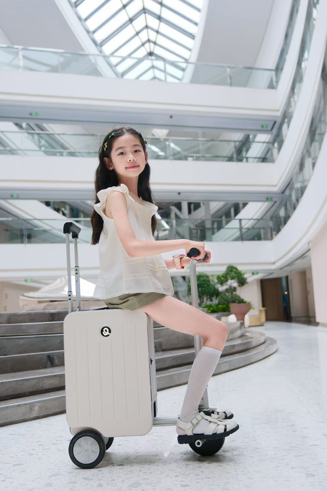 The Electric Ride-On Suitcase Revolutionizing Travel Mobility